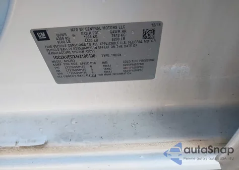 2017 Chevrolet Silverado 2500Hd Lt from USA, damaged, VIN 1GC2KVEGXHZ186496